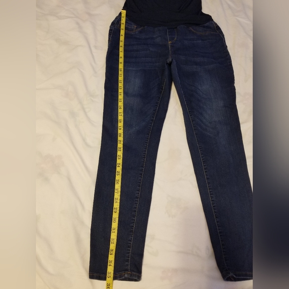 S.O.N.G Maternity Jeans Size L Color Blue - Picture 4 of 7